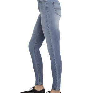 Dickies High Waisted 5 button Straight Leg Washed Denim Jean Size 9/29